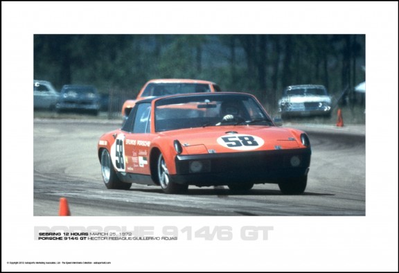 PORSCHE 914/6 GT HECTOR REBAQUE/GUILLERMO ROJAS – SEBRING 12 HOURS MARCH 25, 1972