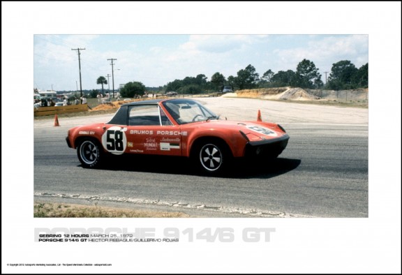 PORSCHE 914/6 GT HECTOR REBAQUE/GUILLERMO ROJAS – SEBRING 12 HOURS MARCH 25, 1972