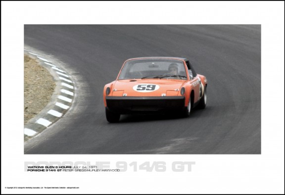 PORSCHE 914/6 GT PETER GREGG/HURLEY HAYWOOD – WATKINS GLEN 6 HOURS JULY 24, 1971