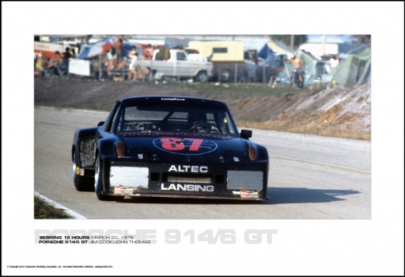 PORSCHE 914/6 GT JIM COOK/JOHN THOMAS – SEBRING 12 HOURS MARCH 20, 1976