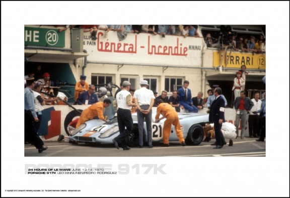 PORSCHE 917K LEO KINNUNEN/PEDRO RODRIGUEZ – 24 HOURS OF LE MANS JUNE 13-14, 1970