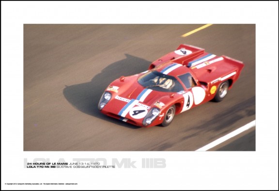 LOLA T70 Mk IIIB GUSTAVE GOSSELIN/TEDDY PILETTE – 24 HOURS OF LE MANS JUNE 13-14, 1970