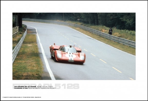 FERRARI 512S RONNIE BUCKNUM/SAM POSEY – 24 HOURS OF LE MANS JUNE 13-14, 1970