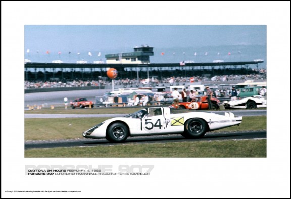 PORSCHE 907 ELFORD/HERRMANN/NEERPASCH/SIFFERT/STOMMELEN – DAYTONA 24 HOURS FEBRUARY 4, 1968