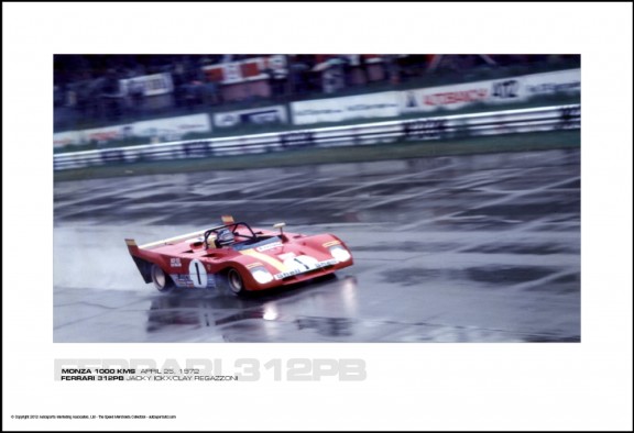 FERRARI 312PB JACKY ICKX/CLAY REGAZZONI – MONZA 1000 KMS  APRIL 25, 1972