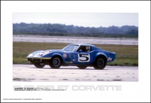 CHEVROLET CORVETTE BILL PETREE/BILL SCHUMACHER – SEBRING 12 HOURS MARCH 21, 1970