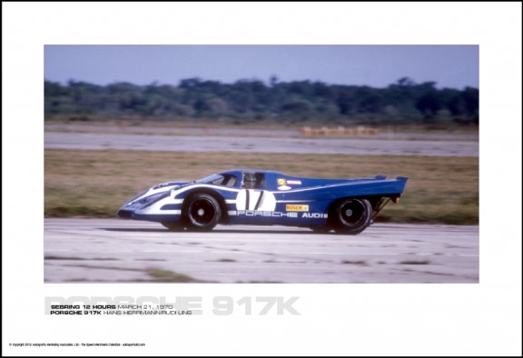 PORSCHE 917K HANS HERRMANN/RUDI LINS – SEBRING 12 HOURS MARCH 21, 1970