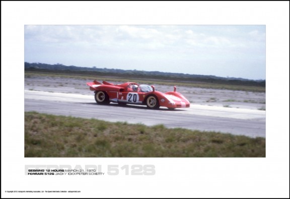 FERRARI 512S JACKY ICKX/PETER SCHETTY – SEBRING 12 HOURS MARCH 21, 1970