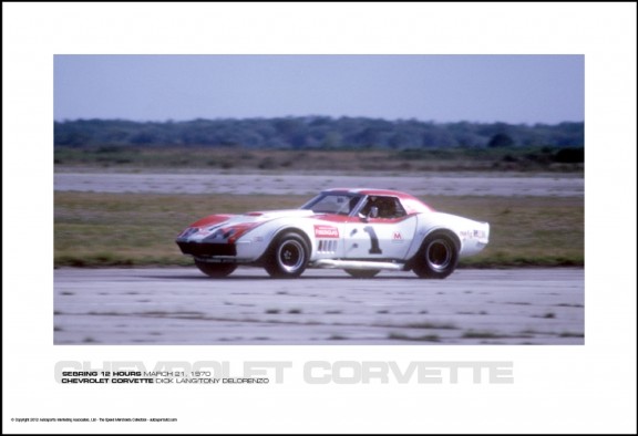 CHEVROLET CORVETTE DICK LANG/TONY DELORENZO – SEBRING 12 HOURS MARCH 21, 1970