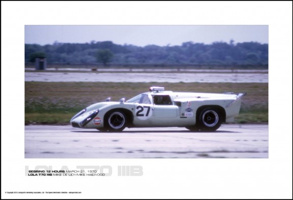 LOLA T70 IIIB MIKE DE UDY/MIKE HAILWOOD – SEBRING 12 HOURS MARCH 21, 1970