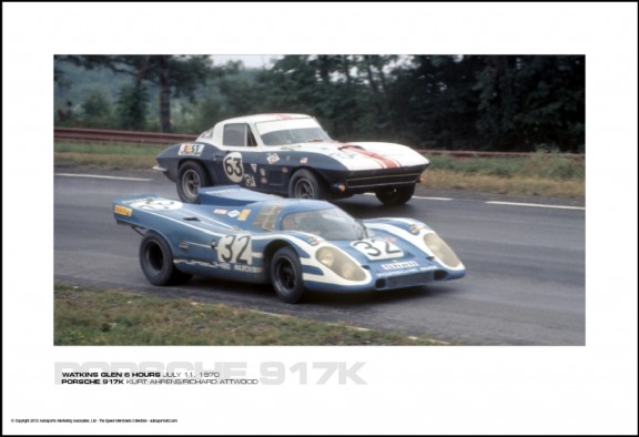 PORSCHE 917K KURT AHRENS/RICHARD ATTWOOD – WATKINS GLEN 6 HOURS JULY 11, 1970