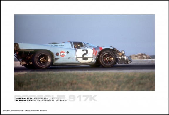 PORSCHE 917K JACKIE OLIVER/PEDRO RODRIGUEZ – SEBRING 12 HOURS MARCH 20, 1971