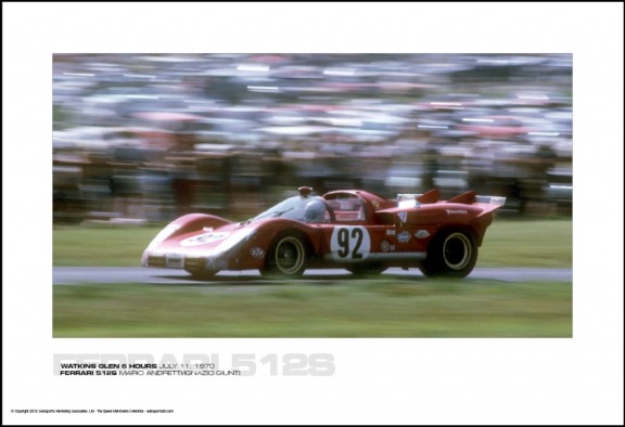 FERRARI 512S MARIO ANDRETTI/IGNAZIO GIUNTI – WATKINS GLEN 6 HOURS JULY 11, 1970