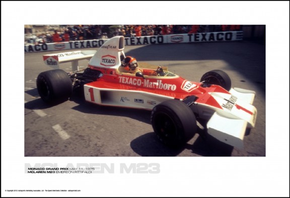 MCLAREN M23 EMERSON FITTIPALDI – MONACO GRAND PRIX MAY 11, 1975