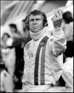 Steve McQueen Two Finger Salute