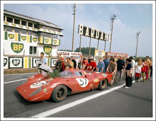 FERRARI 312P – TONY ADAMOWICZ/CHUCK PARSONS – LE MANS 1970